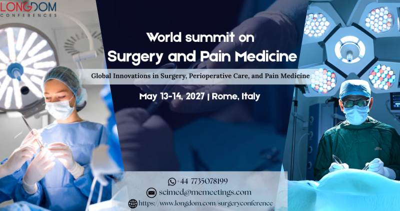 World summit on Surgery and Pain Medicine