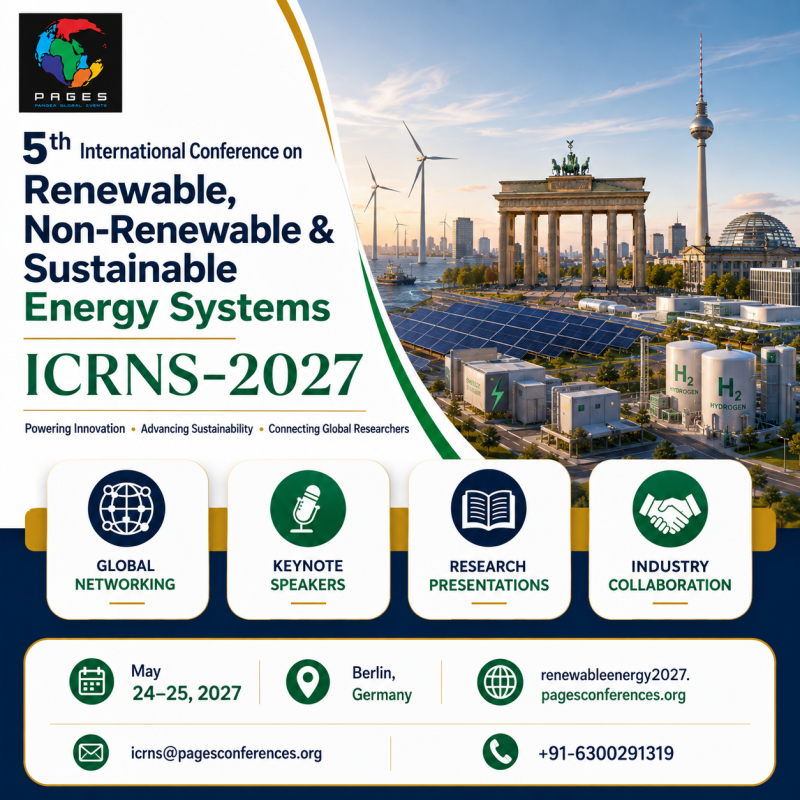 5th International Conference on Renewable, Non-Renewable & Sustainable Energy Systems