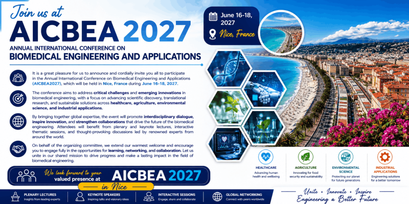 Annual International Conference on Biomedical Engineering and Applications