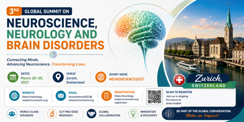 3rd Global Summit on Neuroscience, Neurology and Brain Disorders