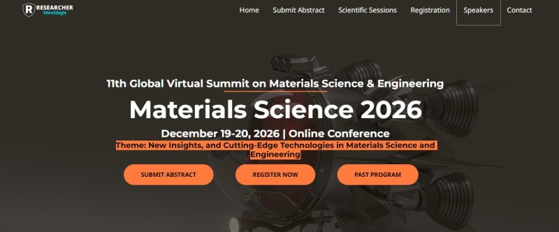 11th Global Virtual Summit on Materials Science & Engineering