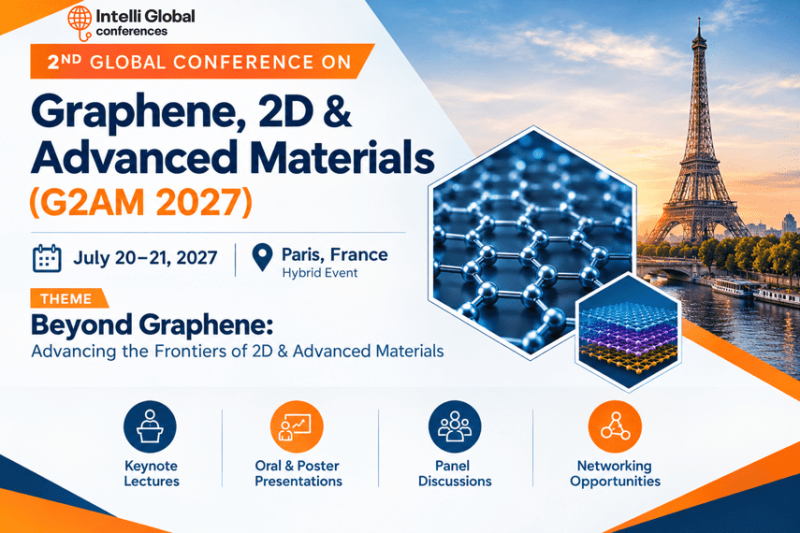 2nd Global Conference on Graphene, 2D & Advanced Materials 2027. Paris, France