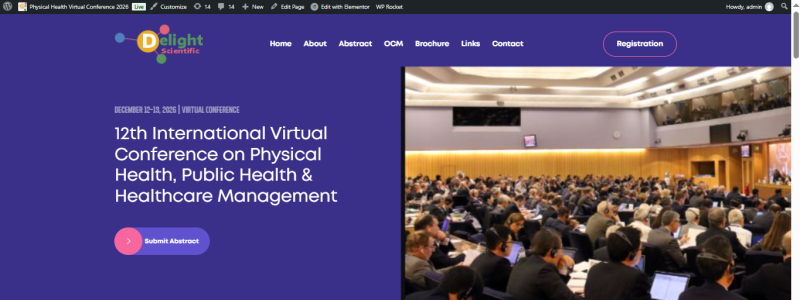12th International Virtual Conference on Physical Health, Public Health & Healthcare Management