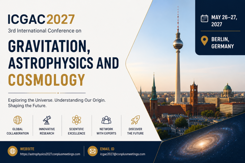 3rd International Conference on Gravitation, Astrophysics and Cosmology